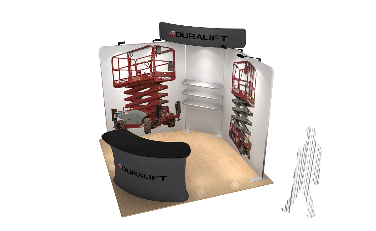 Corner Modular Display Solution Kit Modular Exhibition Stands