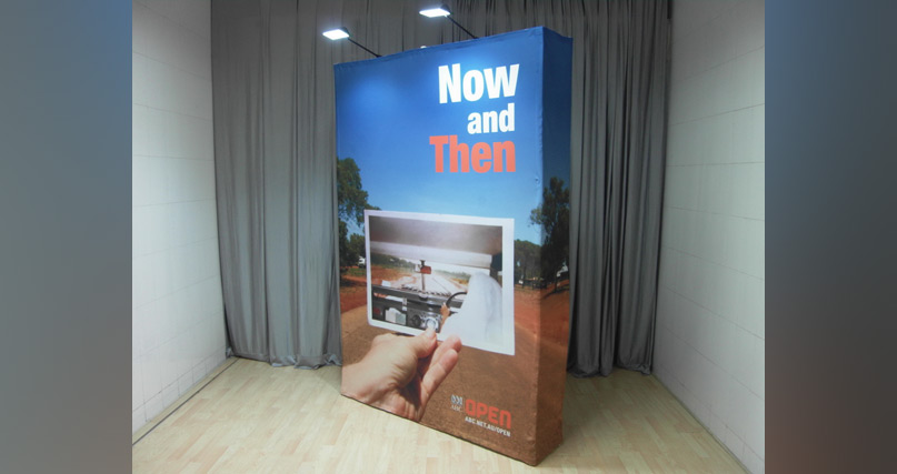 Express Fabric Pop-up Display side view