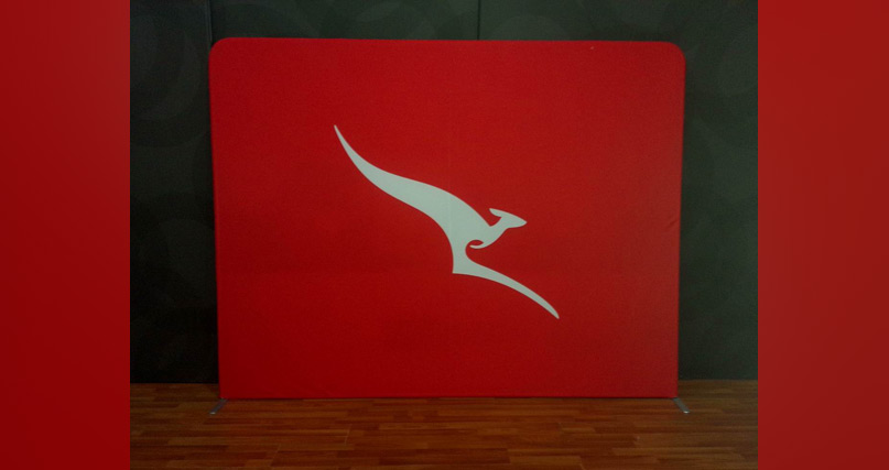 qantas campaign wall rear view